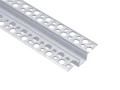 Profil aluminiowy do płyt GK do taśm LED 12mm 1m srebrny anodowany z kloszem mlecznym i akcesoriami