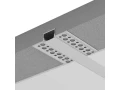 Profil aluminiowy do płyt GK do taśm LED 12mm 1m srebrny anodowany z kloszem mlecznym i akcesoriami