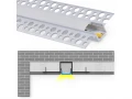 Profil aluminiowy do płyt GK do taśm LED 17mm 1m srebrny z kloszem mlecznym i akcesoriami