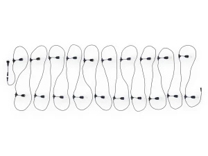 Zestaw: Girlanda ogrodowa 20m 20xE27 + 20x Żarówka LED E27 1W filament
