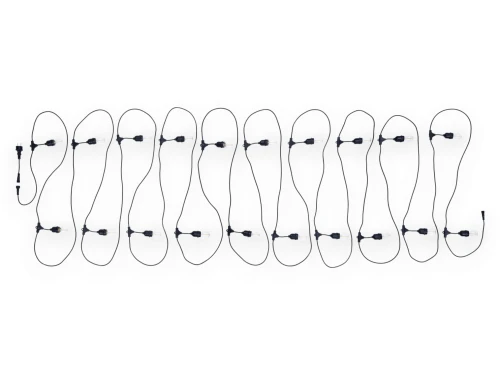 Zestaw: Girlanda ogrodowa 20m 20xE27 + 20x Żarówka LED E27 1W filament
