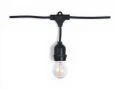 Zestaw: Girlanda ogrodowa 20m 20xE27 + 20x Żarówka LED E27 1W filament