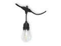 Zestaw: Girlanda ogrodowa 20m 20xE27 + 20x Żarówka LED E27 1W filament