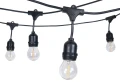 Zestaw: Girlanda ogrodowa 10m 10xE27 + 10x Żarówka LED E27 6.5W filament
