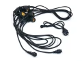 Zestaw: Girlanda ogrodowa 10m 10xE27 + 10x Żarówka LED E27 6.5W filament