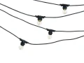 Zestaw: Girlanda ogrodowa 10m 20xE27 + 20x Żarówka LED E27 6W filament
