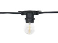 Zestaw: Girlanda ogrodowa 10m 20xE27 + 20x Żarówka LED E27 6W filament