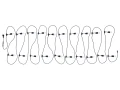 Zestaw: Girlanda ogrodowa 20m 20xE27 + 20x Żarówka LED E27 6W filament