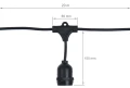 Zestaw: Girlanda ogrodowa 20m 20xE27 + 20x Żarówka LED E27 6W filament