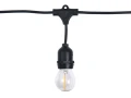 Zestaw: Girlanda ogrodowa 20m 20xE27 + 20x Żarówka LED E27 6W filament