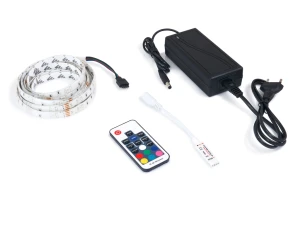 Zestaw taśma LED 12V | 5050 | 150LED | 5m | IP65 | RGB + sterownik RF17 + zasilacz 36W