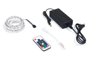 Zestaw taśma LED 12V | 5050 | 300LED | 5m | IP65 | RGB + sterownik RF17 + zasilacz 72W