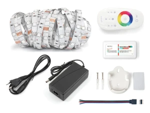 Zestaw taśma LED 12V | 5050 | 150LED | 5m | IP20 | RGB + sterownik RF-RGB-004 + zasilacz 36W