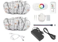 Zestaw taśma LED 12V | 5050 | 300LED | 10m | IP20 | RGB + STEROWNIK RF-RGB-004 + ZASILACZ 72W