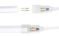 Zestaw taśma LED 24V | 2835 | 120LED  | 2m | IP67 | NEON | 3000K + zasilacz 24V 24W + wtyczka z przewodem zasilającym 1.9m
