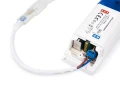 Zestaw taśma LED 24V | 2835 | 120LED  | 2m | IP67 | NEON | NIEBIESKI + zasilacz 24V 24W + wtyczka z przewodem zasilającym 1.9m