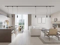 Zestaw lamp szynowych GU10 4 oprawy z listwą 2m czarny