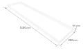 Panel LED 120x30 50W biały zimny (6500K) + ramka