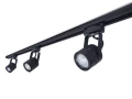 Zestaw szynowy Violet GU10 x3 + szynoprzewód 1.5m - Czarny