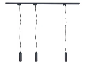 Zestaw Steka Ring lampa szynowa LED GU10 x3 + szynoprzewód 1.5m - Czarny