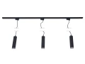 Zestaw Steka Ring lampa szynowa LED GU10 x3 + szynoprzewód 1.5m - Czarny