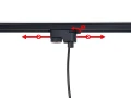 Zestaw Steka Ring lampa szynowa LED GU10 x3 + szynoprzewód 1.5m - Czarny