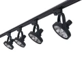 Zestaw Steka Leon lampa szynowa LED AR111 GU10 x4 + szynoprzewód 2m - Czarny