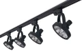 Zestaw Steka Leon lampa szynowa LED AR111 GU10 x4 + szynoprzewód 2m - Czarny