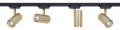 Zestaw Steka Ductus Gold lampa szynowa LED GU10 x4 + szynoprzewód 2m - Czarny