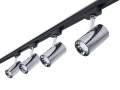 Zestaw Steka Ductus Chrom lampa szynowa LED GU10 x4 + szynoprzewód 2m - Czarny