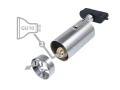 Zestaw Steka Ductus Chrom lampa szynowa LED GU10 x4 + szynoprzewód 2m - Czarny