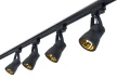 Zestaw Steka Goldi lampa szynowa LED GU10 x4 + szynoprzewód 2m - Czarny