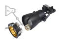 Zestaw Steka Goldi lampa szynowa LED GU10 x4 + szynoprzewód 2m - Czarny