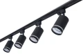 Zestaw Steka Ring lampa szynowa LED GU10 x4 + szynoprzewód 2m - Czarny