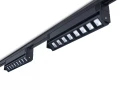 Zestaw Steka Linda 12W 30cm 4000K lampa szynowa LED GU10 x2 + szynoprzewód 1.5m - Czarny