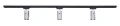 Zestaw Steka Ductus Chrom lampa szynowa LED GU10 x3 + szynoprzewód 1.5m - Czarny