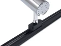 Zestaw Steka Ductus Chrom lampa szynowa LED GU10 x3 + szynoprzewód 1.5m - Czarny