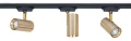 Zestaw Steka Ductus Gold lampa szynowa LED GU10 x3 + szynoprzewód 1.5m - Czarny