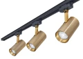 Zestaw Steka Ductus Gold lampa szynowa LED GU10 x3 + szynoprzewód 1.5m - Czarny