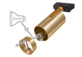 Zestaw Steka Ductus Gold lampa szynowa LED GU10 x3 + szynoprzewód 1.5m - Czarny