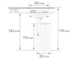 Zestaw Steka Ductus lampa szynowa LED GU10 x3 + szynoprzewód 1.5m - Biały