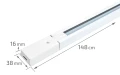 Zestaw Steka Ductus lampa szynowa LED GU10 x3 + szynoprzewód 1.5m - Biały