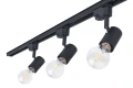Zestaw Steka Halo Czarna lampa szynowa LED E27 x3 + szynoprzewód 1.5m - Czarny