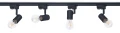 Zestaw Steka Halo Czarna lampa szynowa LED E27 x4 + szynoprzewód 2m - Czarny