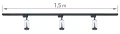 Zestaw Steka XD-IK252W lampa szynowa LED GU10 x3 + szynoprzewód 1.5m - Biały