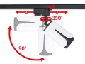Zestaw Steka XD-IK252W lampa szynowa LED GU10 x3 + szynoprzewód 1.5m - Biały