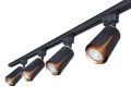 Zestaw Steka XD-IK252B lampa szynowa LED GU10 x4 + szynoprzewód 2m - Czarny