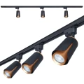 Zestaw Steka XD-IK252B lampa szynowa LED GU10 x3 + szynoprzewód 1.5m - Czarny