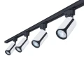 Zestaw Steka Sento lampa szynowa LED GU10 x4 + szynoprzewód 2m - Biały / czarny