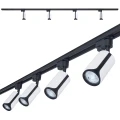 Zestaw Steka Sento lampa szynowa LED GU10 x4 + szynoprzewód 2m - Biały / czarny